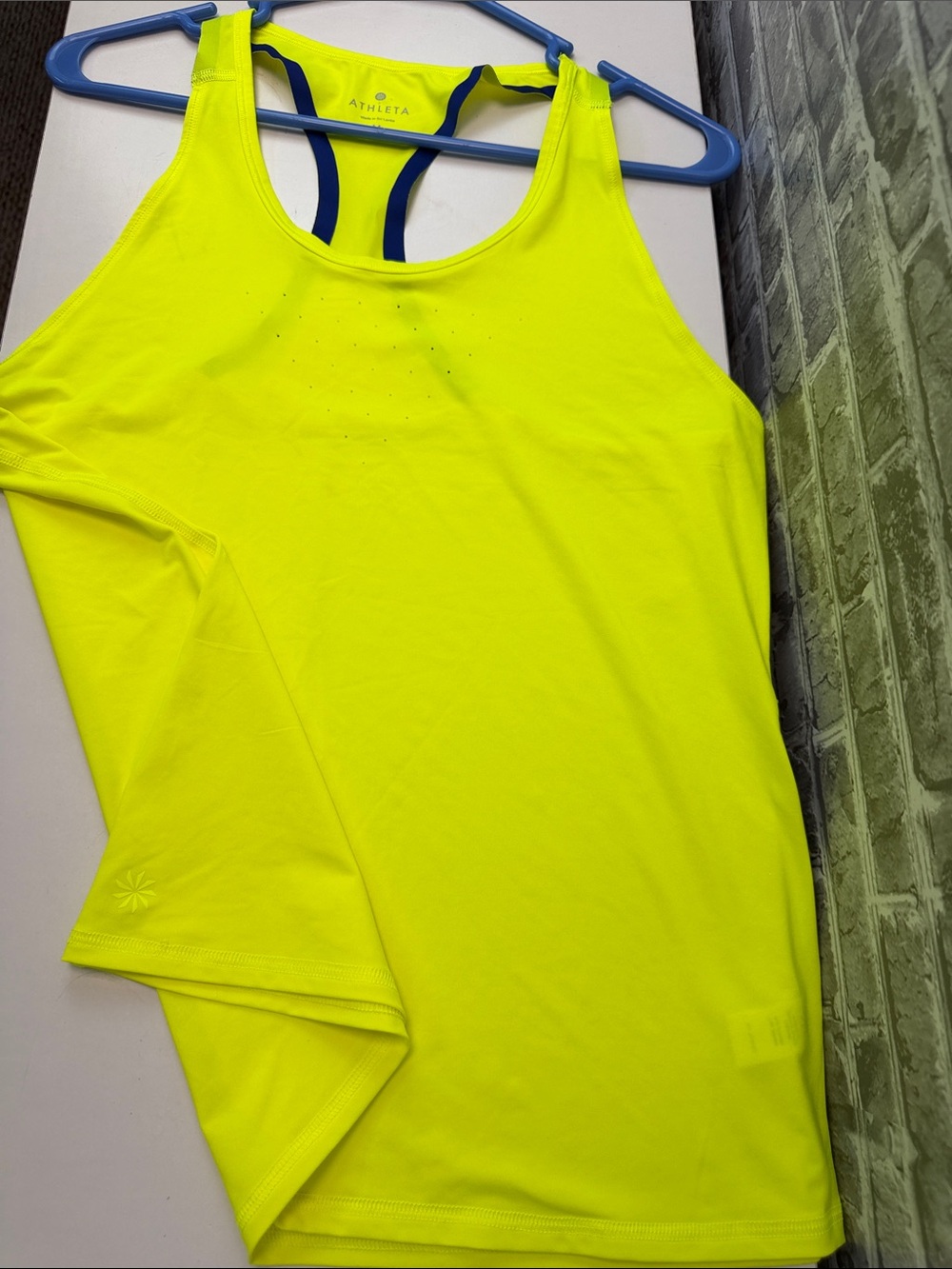 Athleta‎ Neon Yellow Racerback Performance Tank - Picture 7 of 7